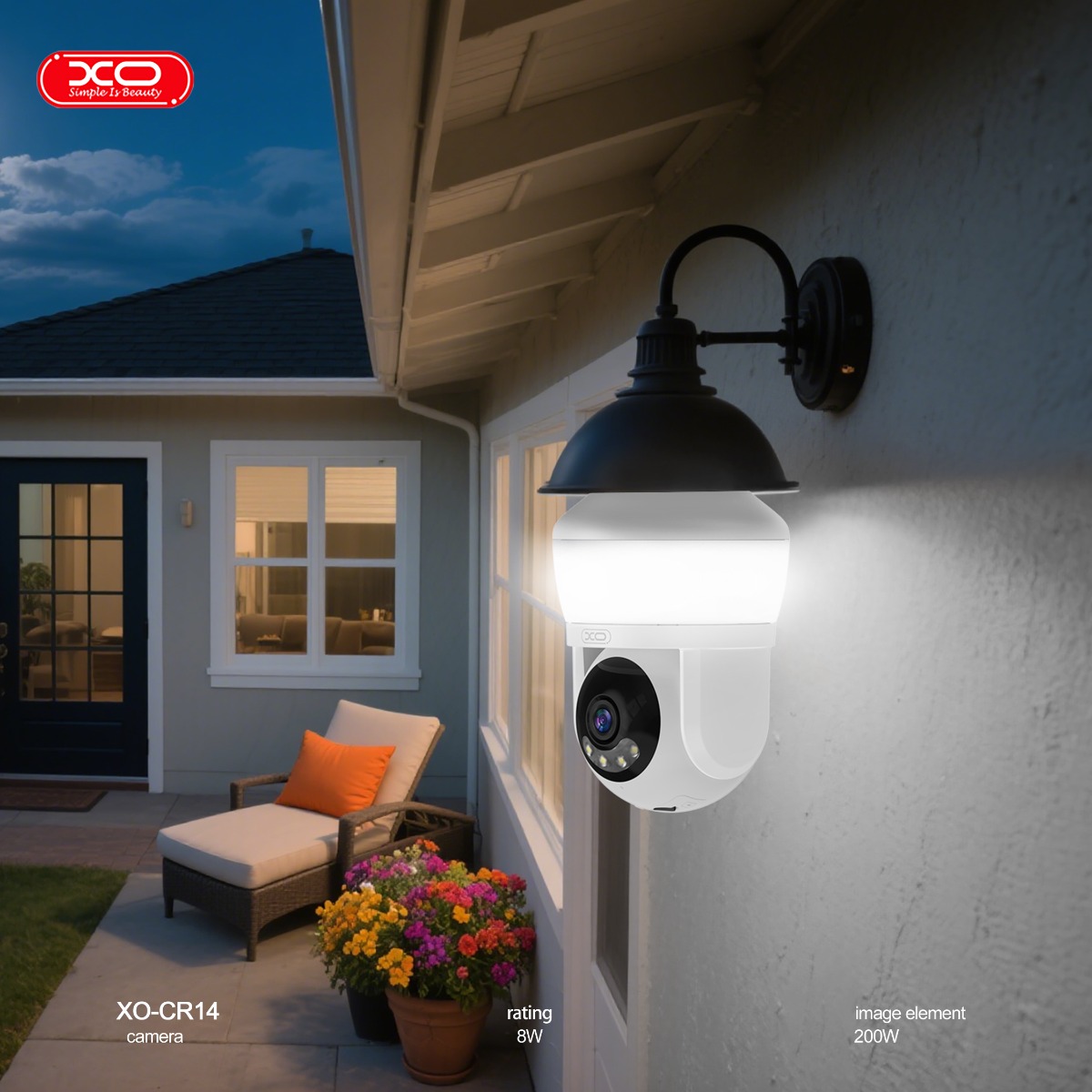 XO CR14 Λαμπτήρας με WIFI Κάμερα Παρακολούθησης 8W/200W 5 XO CR14 Λαμπτήρας με WIFI Κάμερα Παρακολούθησης 8W/200W - Image 5