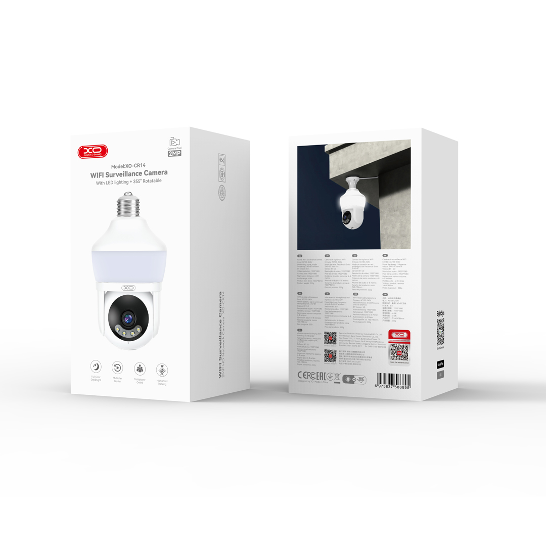 XO CR14 Λαμπτήρας με WIFI Κάμερα Παρακολούθησης 8W/200W 4 XO CR14 Λαμπτήρας με WIFI Κάμερα Παρακολούθησης 8W/200W - Image 4