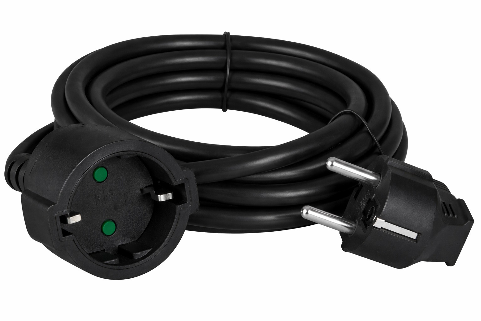 POWERTECH μπαλαντέζα ρεύματος PT-1562, 1x schuko, 16A, 5m, μαύρη 1 POWERTECH μπαλαντέζα ρεύματος PT-1562