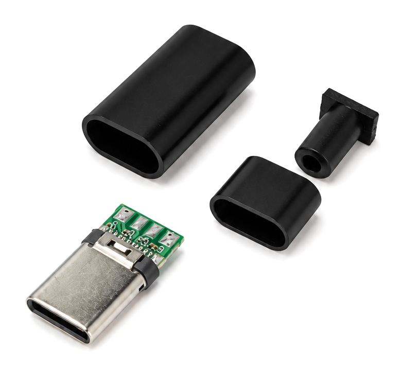 POWERTECH βύσμα USB-C CAB-UC105, 480Mbps, μαύρο 1 POWERTECH βύσμα USB-C CAB-UC105