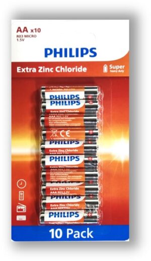 Philips Longlife AA 10 Pack Family