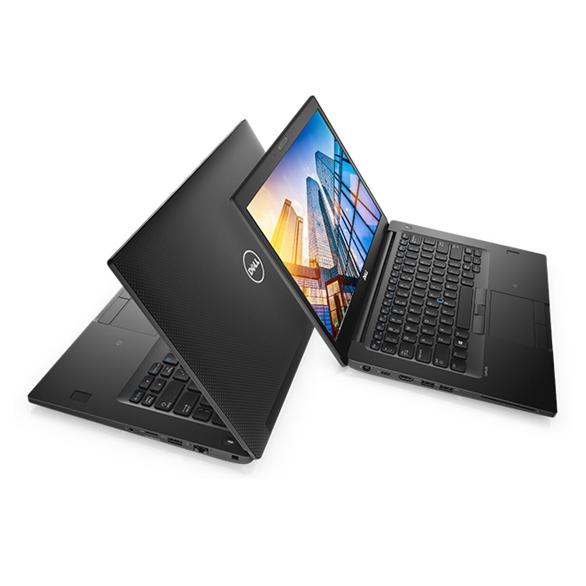 DELL Laptop Latitude 7490 Touch, Refurbished Grade B, i7-8650U, 16/512GB NVME, 14", Cam, UHD Graphics 620, Windows 11 3 Dell Latitude 7490 – ανοιχτό και κλειστό, όψη από πάνω