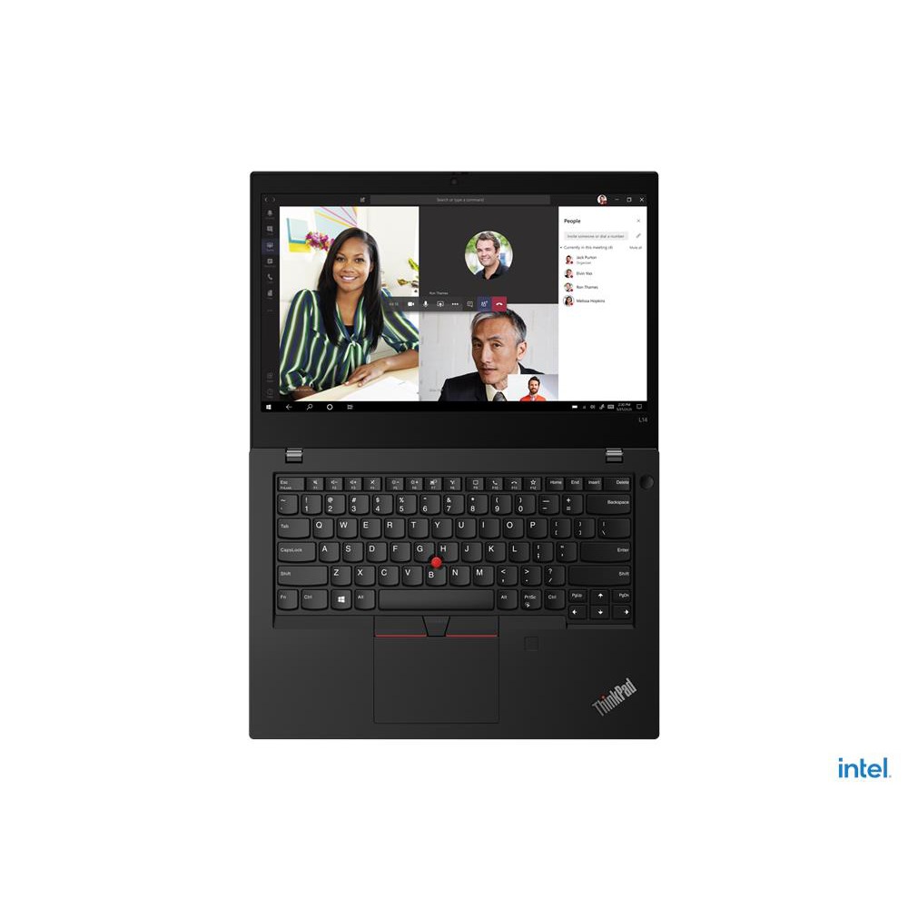 LENOVO Laptop ThinkPad L14 Gen 2, Refurbished Grade B, i3-1115G4, 8/256GB NVME, 14", Cam, UHD Graphics, Windows 11 4 ThinkPad L14 Gen 2 ανοιχτός με οθόνη 14 FHD και πληκτρολόγιο