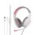 Meetion MT-HP021 Gaming Ακουστικά Άσπρο + Ρόζ