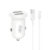 XO CC67 Mini Smart Φορτιστής Αυτοκινήτου με 2 Θύρες USB 2.4A και Καλώδιο Type-C (NB103)