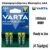 VARTA  Επαναφορτιζόμενες Μπαταρίες AAA (1000mAh, 4 Τεμάχια)