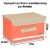 Υφασμάτινο Κουτι Αποθήκευσης Πορτοκαλί 37×23.5×24.5cm
