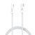 XO NB-Q273 iP15 Καλώδιο φόρτισης Type-C σε Type-C 60W Λευκό