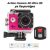 Action Camera 4K Ultra HD με Χειριστήριο Pink