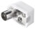 GOOBAY βύσμα coaxial 11502, γωνιακό, αρσενικό, λευκό, 10τμχ
