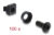 DELOCK σετ βίδες με παξιμάδια 42434 για rack, M6/16mm, μαύρο, 100τμχ