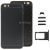 5 in 1 for iPhone 6 (Back Cover + Card Tray + Volume Control Key + Power Button + Mute Switch Vibrator Key) Full Assembly Housing Cover(Black)