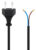 GOOBAY καλώδιο τροφοδοσίας Euro male 2×0.75 mm² 50085, 1.5m, μαύρο