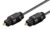 GOOBAY καλώδιο ήχου Toslink 50938, gold plated, 2.2mm, 10m, μαύρο