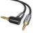 CABLETIME καλώδιο ήχου 3.5mm CT-P11RGN, γωνιακό, AUX, 1m, μαύρο