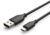 CABLETIME καλώδιο micro USB σε USB CT-C165-05G, 2.4A, 480Mbps, 0.25m, μαύρο