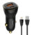 LDNIO φορτιστής αυτοκινήτου C103 με καλώδιο Lightning, USB/USB-C, 60W, μαύρος
