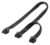 GOOBAY καλώδιο 8 pin σε 2x 6+2 pin PCIe 59714, 23cm, μαύρο