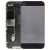 5G Style Metal Matt + Glass  Back Cover for iPhone 4S (Dark Grey)