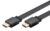 GOOBAY καλώδιο HDMI 2.0 61281, Ethernet, flat, 4K/60Hz 18 Gbps, 5m, μαύρο