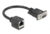 DELOCK αντάπτορας από serial DB9 RS-232 σε RJ45, μαύρος