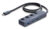 DELOCK USB-C hub 64384 με διακόπτες, 4x θυρών, 10Gbps, USB-C σύνδεση, γκρι