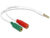 DELOCK καλώδιο 3.5mm 4-pin σε 2x 3.5mm 3-pin θηλυκό 65447, λευκό
