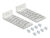 DELOCK σετ βάσεις τοποθέτησης για rack 66236, ασημί, 2τμχ