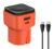 LDNIO φορτιστής τοίχου Q2420 με καλώδιο, USB/USB-C, 45W, universal πρίζα, πορτοκαλί
