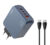 LDNIO φορτιστής τοίχου Q8 με καλώδιο USB-C, USB/Lightning/3x USB-C, GaN, 100W, μπλε