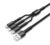 LDNIO καλώδιο USB σε USB-C/Lightning/Micro USB LC93, 3.4A, 1.2m, γκρι