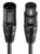 CABLETIME καλώδιο μικροφώνου XLR AV350-11B24, 3-pin, 24AWG, 10m, μαύρο