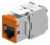 GOOBAY Keystone module RJ45 77947, CAT 6A STP, slim, toolfree, ασημί/πορτοκαλί