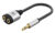 GOOBAY αντάπτορας ήχου 3.5mm σε 2x 3.5mm 80586, μαύρος/γκρι