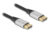 DELOCK καλώδιο DisplayPort 2.1 80633, 16K/60Hz, 40 Gbps, 1m, μαύρο