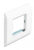 DELOCK module βάση πρίζας με frame Easy 45 81300, 80x80mm, λευκό