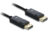DELOCK καλώδιο DisplayPort 2.1 81672, 16K/60Hz, 80 Gbps, 2m, μαύρο