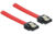 DELOCK καλώδιο SATA 82678, 6Gb/s, 70cm, κόκκινο