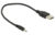 DELOCK καλώδιο USB σε DC 3.0 x 1.1mm 83793, 27cm, μαύρο