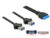 DELOCK καλώδιο USB 3.0 19 pin header (F) σε 2x USB 3.0 (F) 85244, 80cm