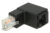 DELOCK αντάπτορας RJ45 86424, CAT 6 UTP, γωνιακός 90°, μαύρος