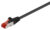 GOOBAY καλώδιο δικτύου 95458, CAT 6 S/FTP (PiMF), CCA, 0.25m, μαύρο