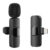 APEXEL ασύρματο μικρόφωνο APL-MIC004, Lightning, 2.4GHz, μαύρο