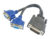 POWERTECH αντάπτορας DMS-59 σε 2x VGA CAB-DMS002, 0.20m, μαύρος