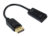 POWERTECH αντάπτορας DisplayPort σε HDMI CAB-DP076, 4K/60Hz, 0.1m, μαύρος