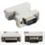 POWERTECH αντάπτορας VGA σε DVI 24+5 CAB-G018, συμβατός με 24+1, λευκός