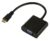 POWERTECH αντάπτορας mini HDMI σε VGA CAB-H031, 0.20m, μαύρος