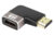 POWERTECH αντάπτορας HDMI 2.1 CAB-H157, 8K/60Hz, γωνιακός, μαύρος