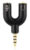 POWERTECH αντάπτορας 3.5mm σε 2x 3.5mm CAB-J043, μαύρο