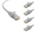 POWERTECH καλώδιο δικτύου CAB-N413-5, Cat 6 U/UTP, CCA, 250Hz, 0.25m, γκρι, 5τμχ